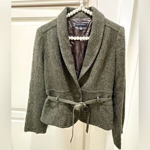 Banana Republic Olive Tweed Jacket